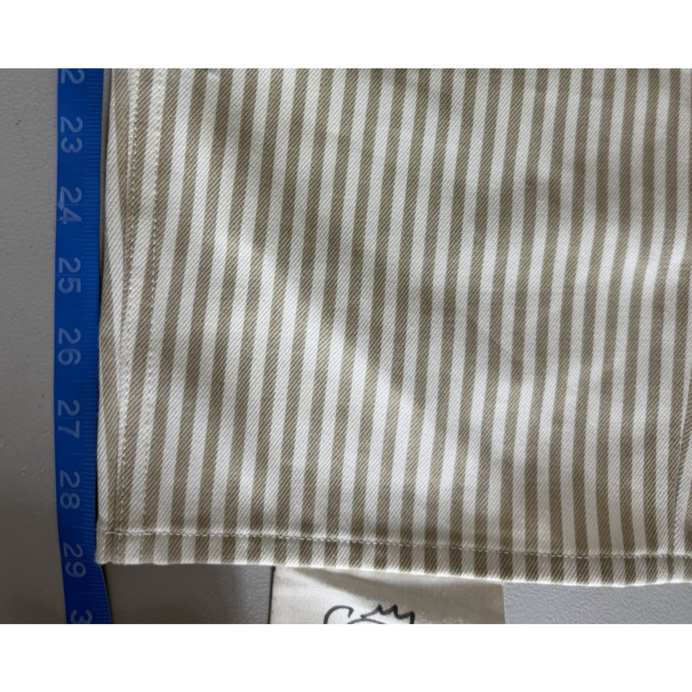 Citizens of Humanity Horseshoe Stripe Barrel Jeans Womens 27 Khaki Wide Leg READ - Picture 13 of 16